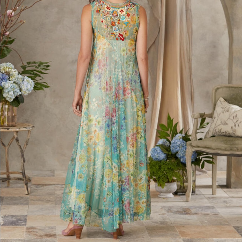 Johnny Was “Forever Flower Mesh Dress”. Size S. New with tags. - Picture 2 of 7